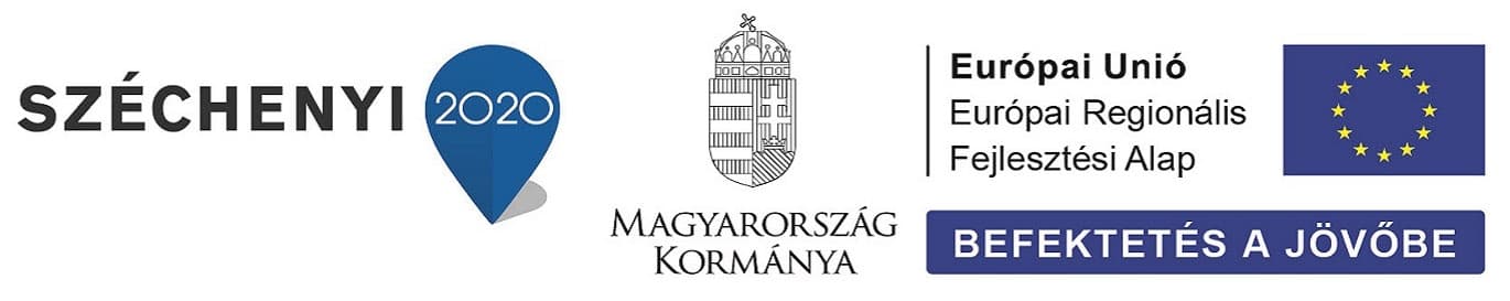 Kötelező tájékoztató tábla a Deák Udvarház energetikai korszerűsítése című, VEKOP-5.1.1-5-1-2-16-2019-00190 azonosítójú projektről, Széchenyi 2020 arculattal.